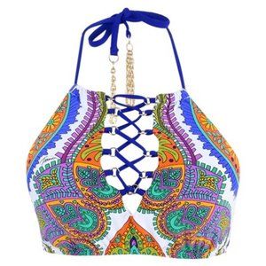 NWT Trina Turk Pacific Paisley Halter Top (S)